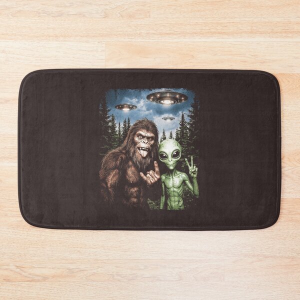 Item preview, Bigfoot Alien Friends Space Scene  designed and sold by BenyaminMc.