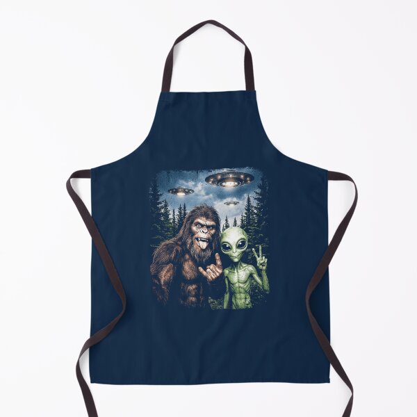 Item preview, Bigfoot Alien Friends Space Scene designed and sold by BenyaminMc.