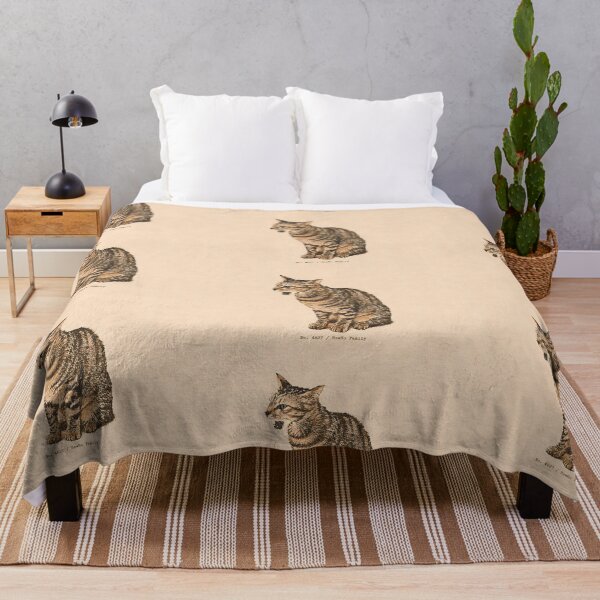 Item preview, Meowing Tabby Cat Profile: Vintage Linocut designed and sold by HowHoFamily.