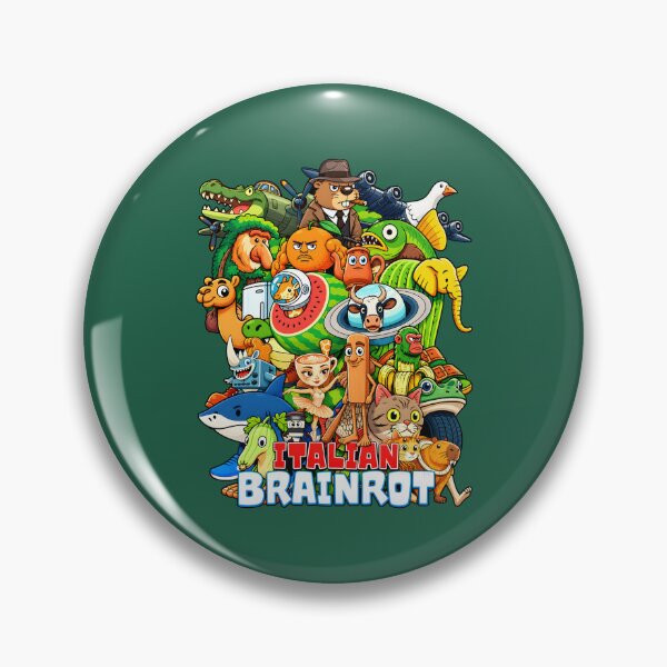Item preview, Brainrot Characters Parade Fun Collage designed and sold by BenyaminMc.