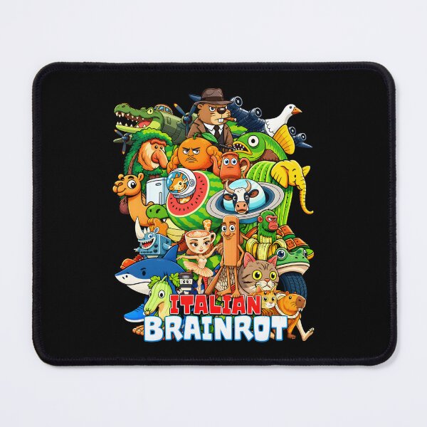 Item preview, Brainrot Characters Parade Fun Collage designed and sold by BenyaminMc.