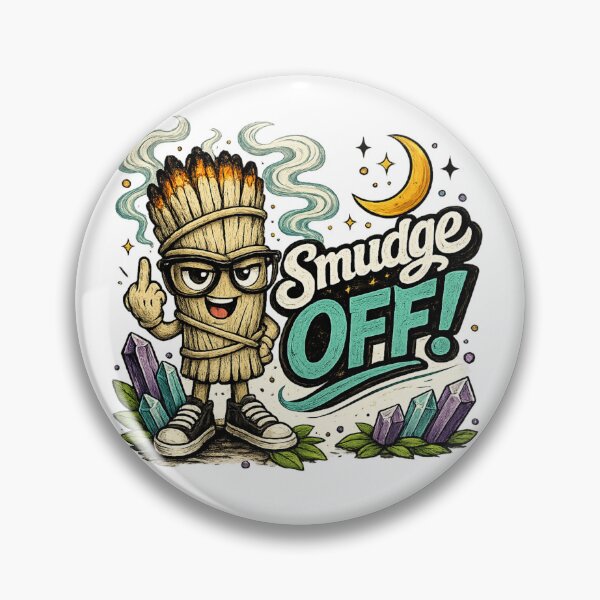 Item preview, Smudge Off! – Smudgy the Sage Funny Spiritual Sarcasm & Sage Humor designed and sold by 11-Designs.