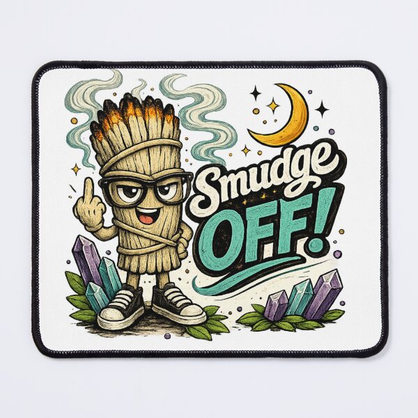 Item preview, Smudge Off! – Smudgy the Sage Funny Spiritual Sarcasm & Sage Humor designed and sold by 11-Designs.