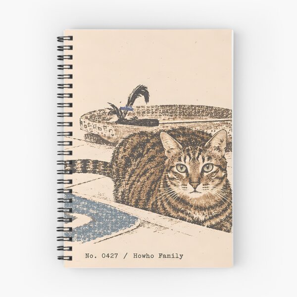Item preview, Resting Tabby Cat on Mat: Vintage Linocut designed and sold by HowHoFamily.
