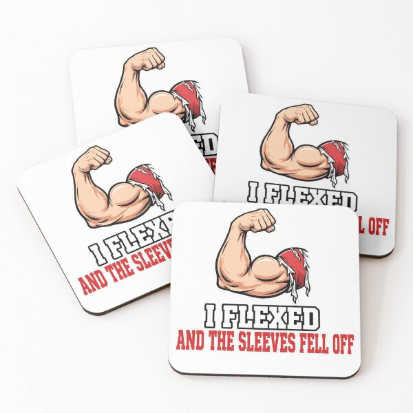 Item preview, I Flexed and the Sleeves Fell Off designed and sold by GeeklyShirts.