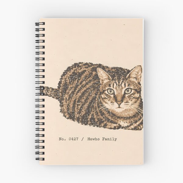 Item preview, Staring Tabby Cat Loaf: Vintage Linocut designed and sold by HowHoFamily.