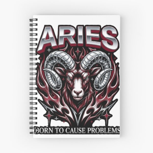 Item preview, Aries Born to Cause Problems Y2K Zodiac Graphic designed and sold by toshnaire.