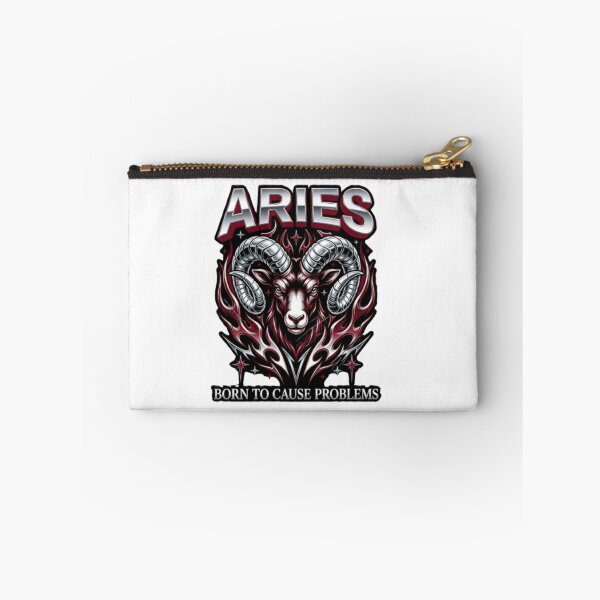 Item preview, Aries Born to Cause Problems Y2K Zodiac Graphic designed and sold by toshnaire.