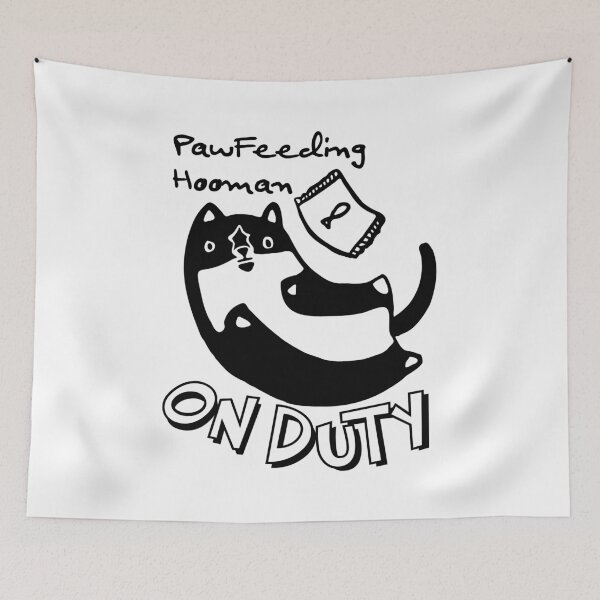 Item preview, Paw Feeding Human On Duty – Funny Volunteer Cat Feeder and Animal Rescue Design designed and sold by shopfindingbeni.