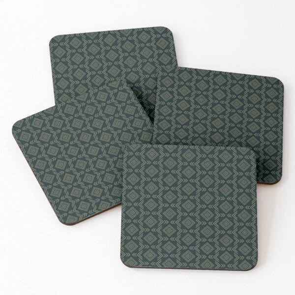 Item preview, Emerald Diamond Mosaic Geometric Pattern designed and sold by whimsiqueer.