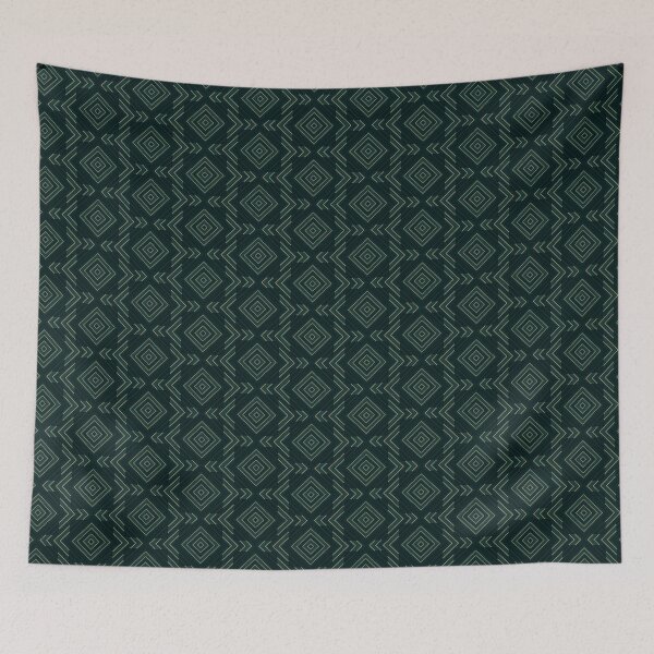Item preview, Emerald Diamond Mosaic Geometric Pattern designed and sold by whimsiqueer.