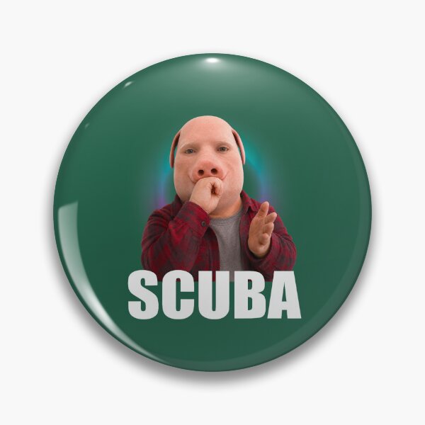 Item preview, Funny Scuba Diver Meme Character designed and sold by BenyaminMc.