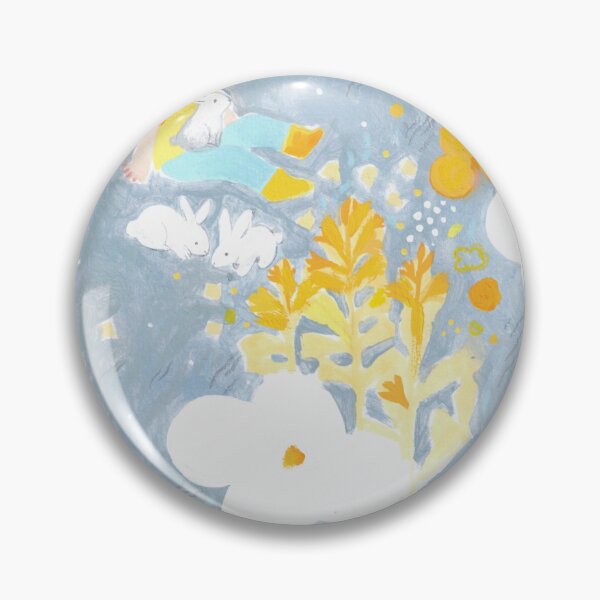 Item preview, Boy Sitting Among Flowers and White Rabbits designed and sold by JenoHapes.