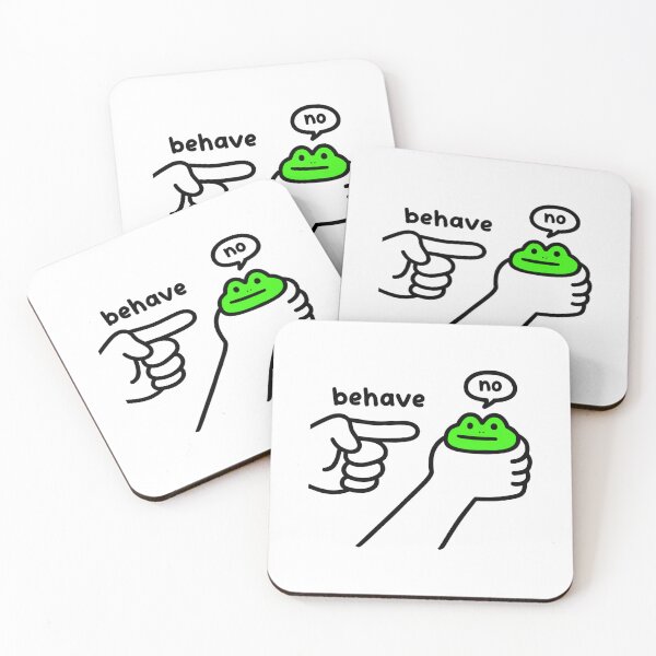 Item preview, Hand Pointing Frog Behave Meme designed and sold by BenyaminMc.