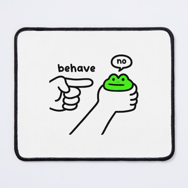 Item preview, Hand Pointing Frog Behave Meme designed and sold by BenyaminMc.