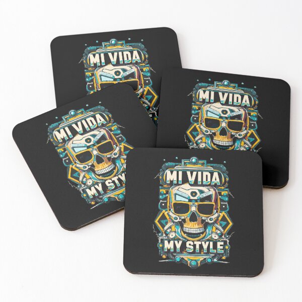 Item preview, Mi Vida My Style Skull Cyberpunk Graphic designed and sold by MICHAENCIS.