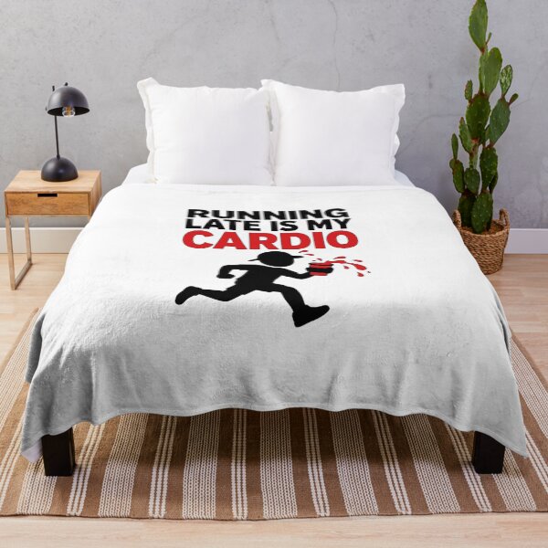 Item preview, Running Late is My Cardio designed and sold by GeeklyShirts.