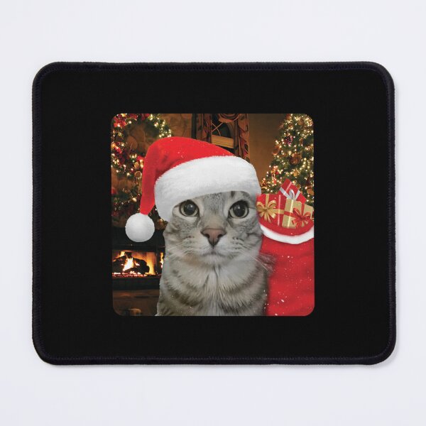 Item preview, Santa Cat Christmas Holiday Scene designed and sold by BenyaminMc.
