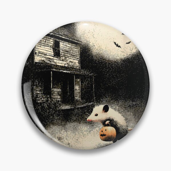 Item preview, Opossum Halloween Funny Possum Pumpkin Spooky Moon designed and sold by dr-blind-pdf.