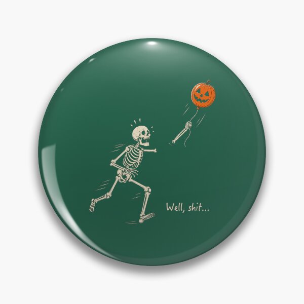 Item preview, Skeleton Throwing Pumpkin Halloween Fun designed and sold by BenyaminMc.