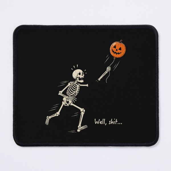 Item preview, Skeleton Throwing Pumpkin Halloween Fun designed and sold by BenyaminMc.