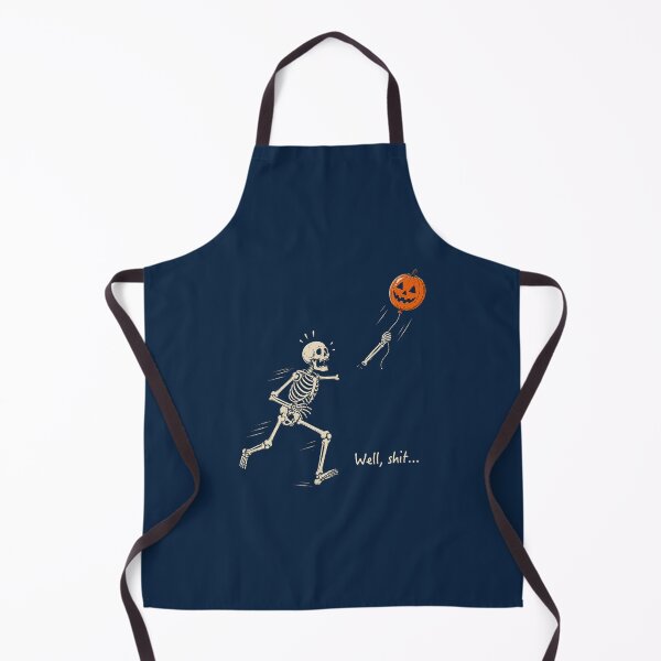 Item preview, Skeleton Throwing Pumpkin Halloween Fun designed and sold by BenyaminMc.