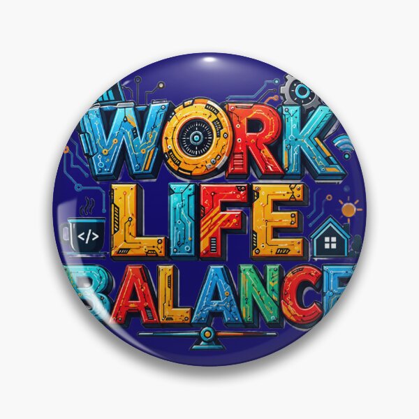 Item preview, Work Life Balance – Futuristic Technology Typography designed and sold by PlengPoomofArts.