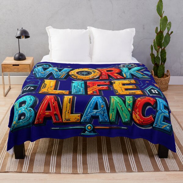 Item preview, Work Life Balance – Futuristic Technology Typography designed and sold by PlengPoomofArts.
