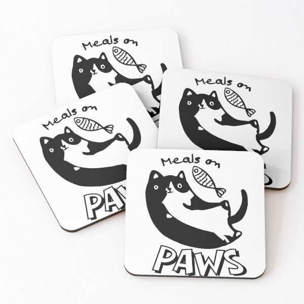 Item preview, Meals on Paws – Playful Cat and Fish Illustration for Cat Lovers designed and sold by shopfindingbeni.