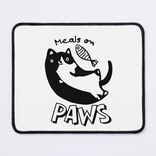 Item preview, Meals on Paws – Playful Cat and Fish Illustration for Cat Lovers designed and sold by shopfindingbeni.