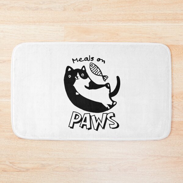 Item preview, Meals on Paws – Playful Cat and Fish Illustration for Cat Lovers designed and sold by shopfindingbeni.