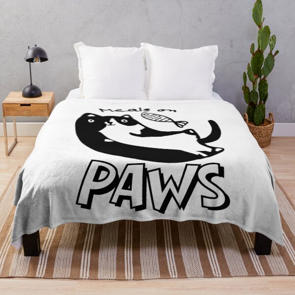 Item preview, Meals on Paws – Playful Cat and Fish Illustration for Cat Lovers designed and sold by shopfindingbeni.
