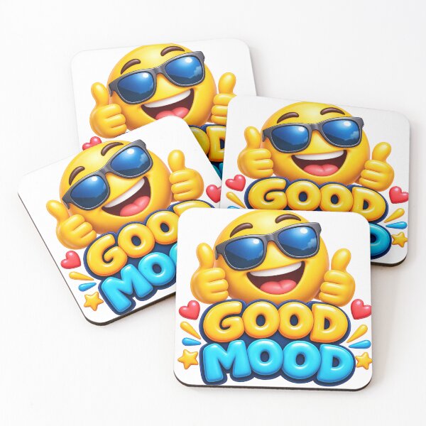 Item preview, Good Mood 3D Emoji Happy Vibes Funny Sunglasses Smile designed and sold by MR4me.