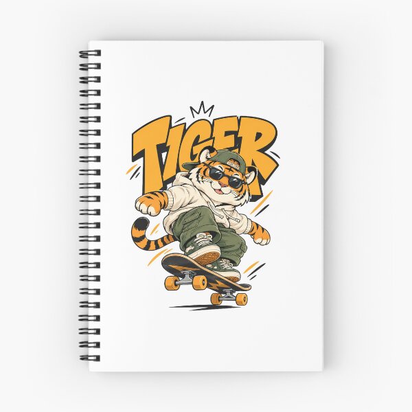 Item preview, Cool Skateboarding Tiger Streetwear Cartoon designed and sold by Anena Studio.