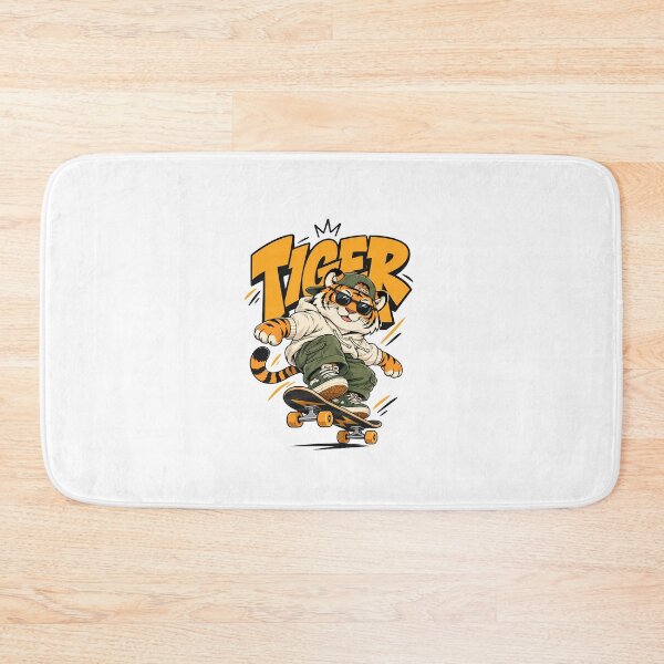 Item preview, Cool Skateboarding Tiger Streetwear Cartoon designed and sold by Anena Studio.