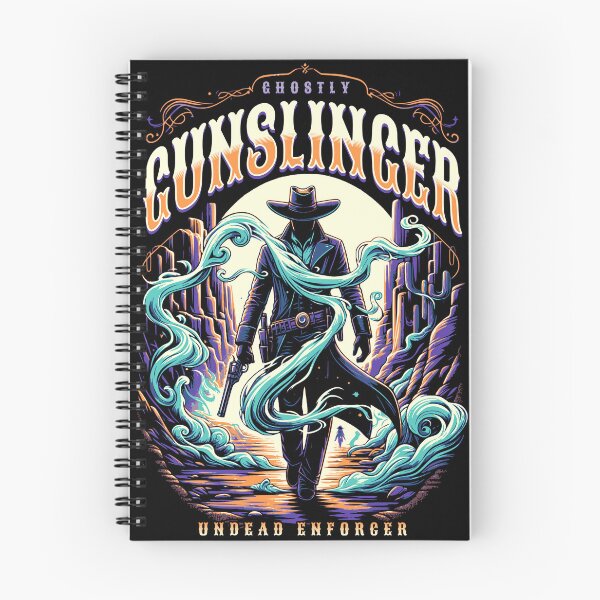 Item preview, Ghostly Gunslinger Western Outlaw T-Shirt, Skeleton Cowboy designed and sold by vec4u.