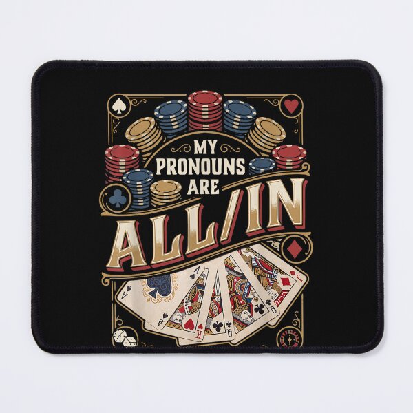 Item preview, My Pronouns are All in Funny Poker Player Card Table  designed and sold by Juansustait.