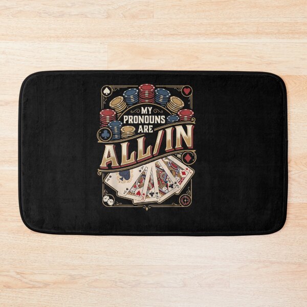 Item preview, My Pronouns are All in Funny Poker Player Card Table  designed and sold by Juansustait.