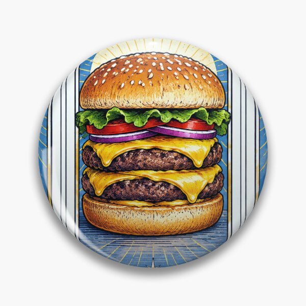 Item preview, Fries, Double Cheeseburger & Tea FDT designed and sold by 3rdBirdInk.