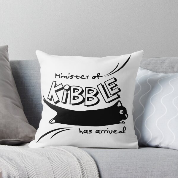 Item preview, Minister of Kibble has Arrived – Funny Cat Food Typography for Cat Lovers designed and sold by shopfindingbeni.