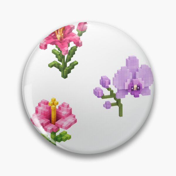 Item preview, Flower pixel sticker pack designed and sold by MishaMMillard.