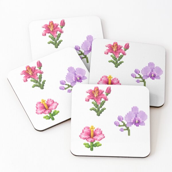 Item preview, Flower pixel sticker pack designed and sold by MishaMMillard.
