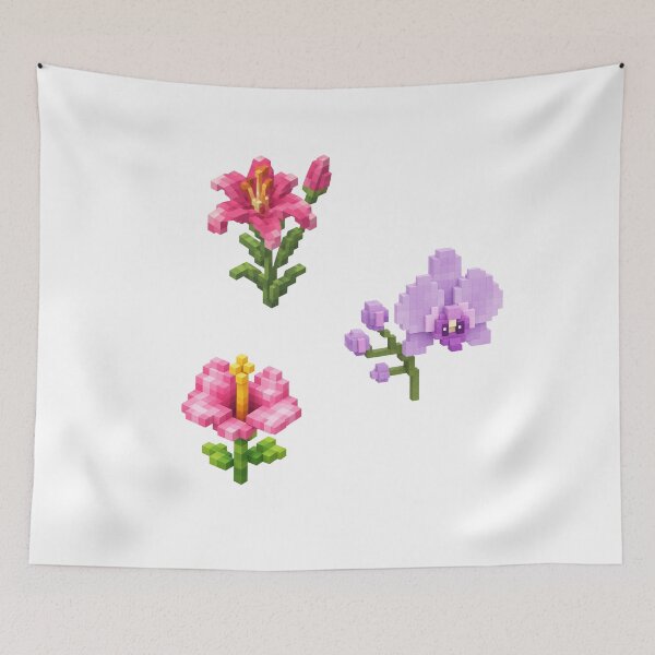 Item preview, Flower pixel sticker pack designed and sold by MishaMMillard.