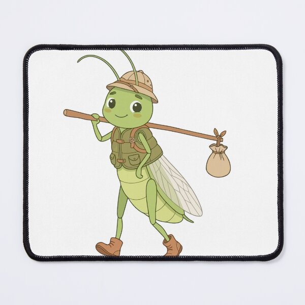 Item preview, Cute Explorer Cricket - 2D Design of Adventure and Cute Insect designed and sold by Martz-Art.