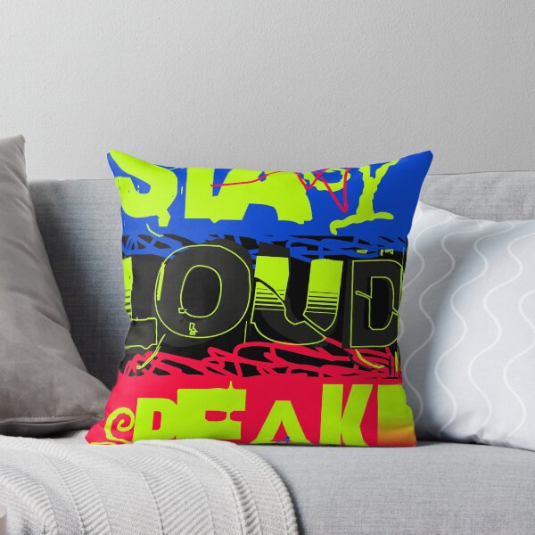 Item preview, Stay Loud Speak Bold Colorblock Graphic Tee | Streetwear Shirt | Bold Typography Tshirt designed and sold by baretyas.