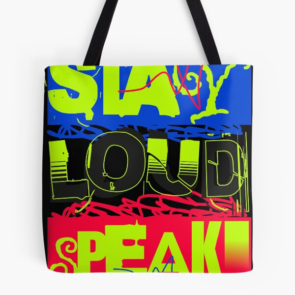 Item preview, Stay Loud Speak Bold Colorblock Graphic Tee | Streetwear Shirt | Bold Typography Tshirt designed and sold by vec4u.