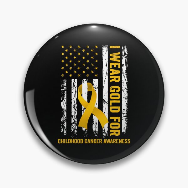 Item preview, I Wear Gold For Childhood Cancer Awareness Us Flag Ribbon designed and sold by TysonLangosh.