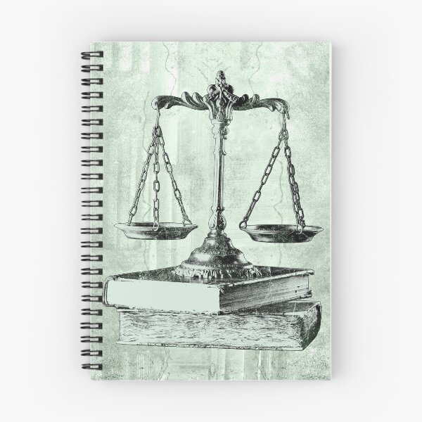 Item preview, Green Scales of Justice on Law Books designed and sold by Ghoul Enterprises.