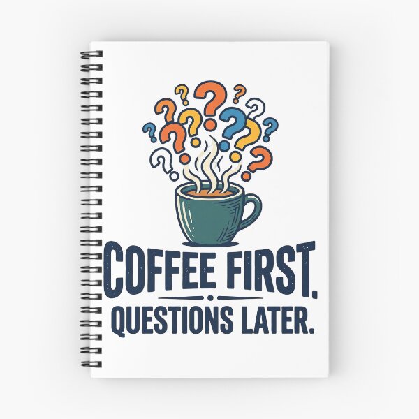 Item preview, Coffee First. Questions Later T-Shirt designed and sold by rkgrafix.