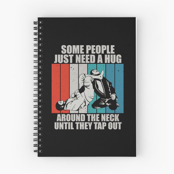 Item preview, Some People Just Need A Hug Around The Neck Until They Tap Out - Brazilian Jiu Jitsu Vintage Gift designed and sold by marthavelony.